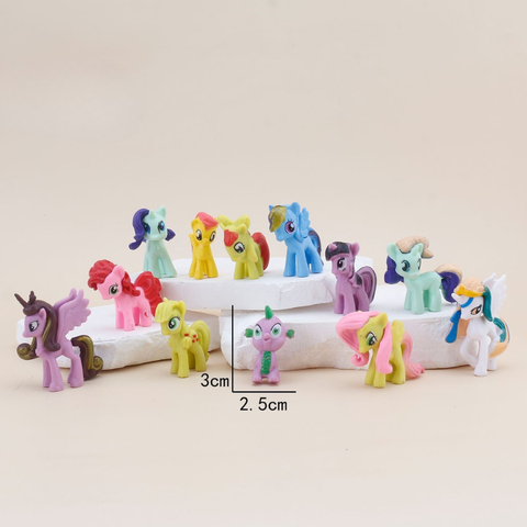 Set đồ chơi trang trí peony 12con size NHỎ 4cm - unicorn