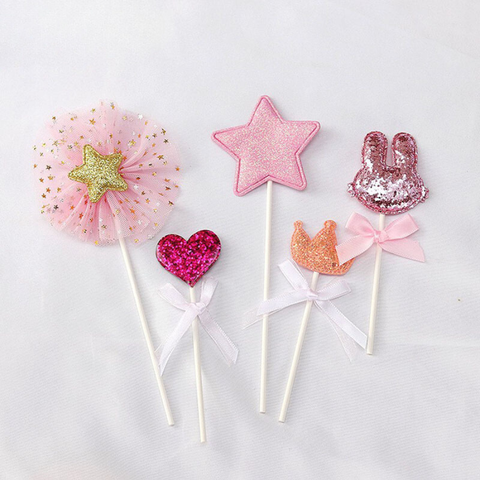 Set que cắm thỏ sao tim váy hồng TO L2