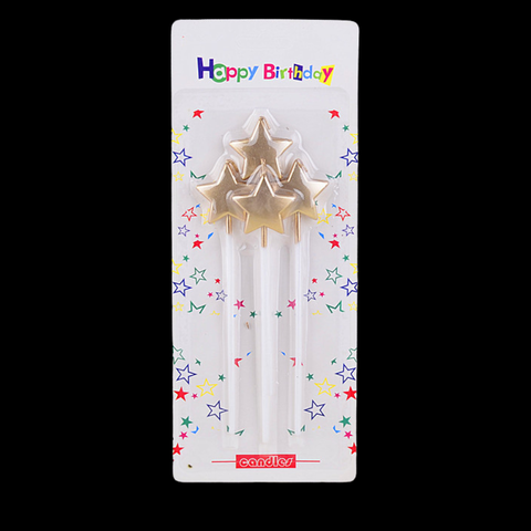 Set 4 nến SAO màu VÀNG ĐỒNG