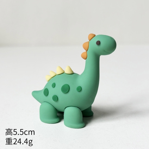 Kute mô hình bé khủng long gai xanh lá 5cm