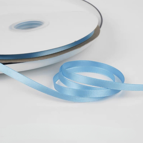 RB lụa 1cm *91m cuộn TO màu XANH DƯƠNG mã mới