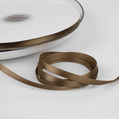 RB lụa 1cm *91m cuộn TO màu NÂU mã mới