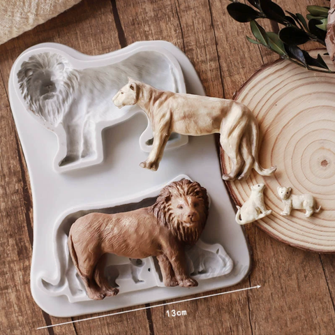 Khuôn F SLC 4 con SƯ TỬ to nhỏ