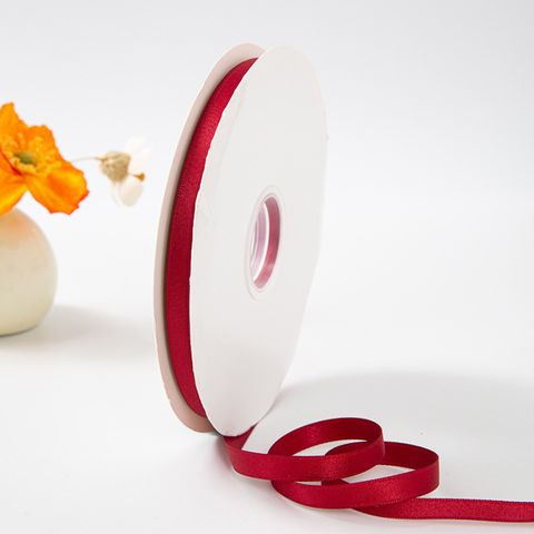 RB lụa 1cm *91m cuộn TO màu ĐỎ ĐÔ mã mới