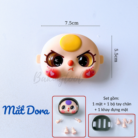 Set MẶT + TAY CHÂN Baby three MẮT DORA