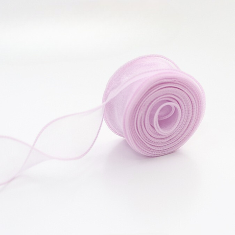 Rb voan 4cm*10m không lõi màu HỒNG TÍM (cuộn)