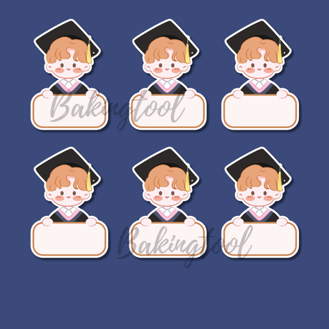 Set que giấy TN- TAG 50 Bé TRAI áo cử nhân