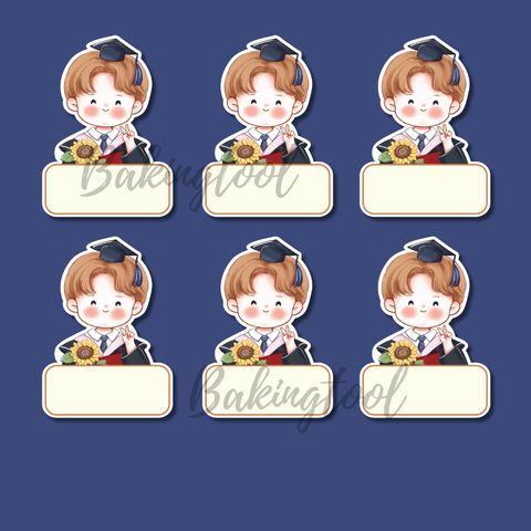 Set que giấy TN- TAG 50 Bé TRAI hoa hướng dương