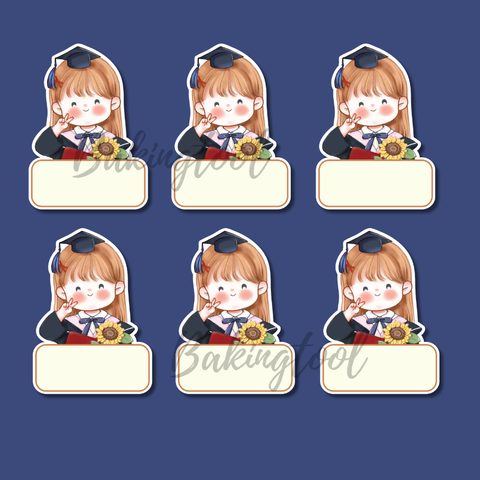 Set que giấy TN- TAG 50 Bé GÁI hoa hướng dương