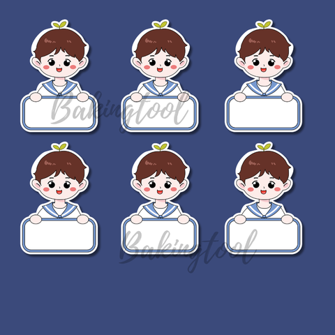 Set que giấy TN- TAG 50 Bé TRAI áo đồng phục xanh