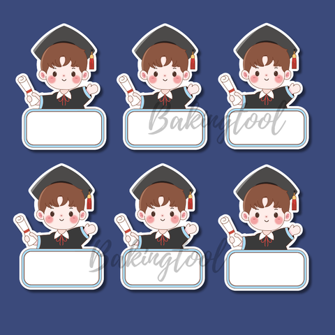 Set que giấy TN- TAG 50 Bé TRAI cầm cuộn giấy