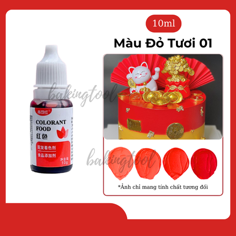 Màu TP Đỏ Tươi 01 10ml