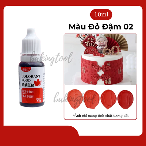 Màu TP Đỏ Đậm 02 10ml