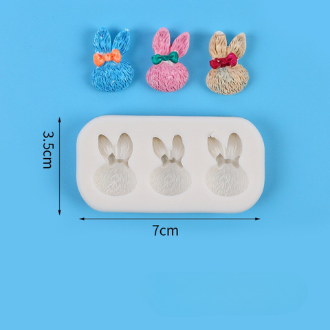 Khuôn F SLC 3 đầu thỏ kute