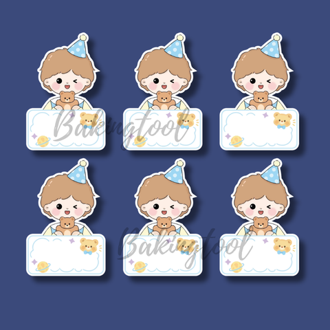 Set que giấy TN-TAG 50 bé trai gấu nâu