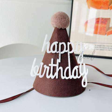 Mũ vải dạ NÂU mẫu mới