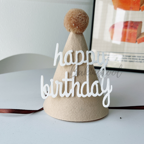 Mũ vải dạ NÂU NHẠT mẫu mới