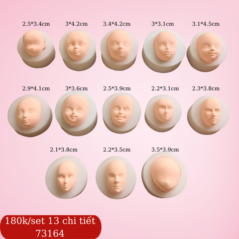 Set khuôn F SLC tạo hình 13 mặt người