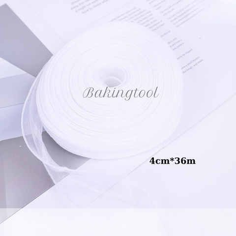 Rb voan k lõi màu trắng CUỘN TO (4cm*36m)