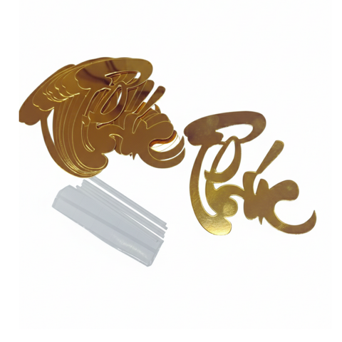 Set que giấy TẾT-  10 chữ PHÚC ép nhũ màu VÀNG