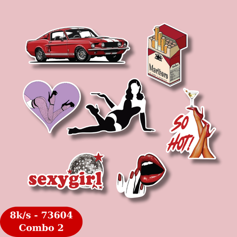 Set cắm giấy 20-10 Cô gái đen + sexy girl so hot