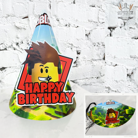 Mũ sinh nhật giấy - ROBLOX  (set 10c)