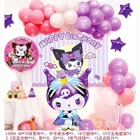 Set BÓNG bay + Bóng Chữ HPBD+ PHỤ KIỆN L3505