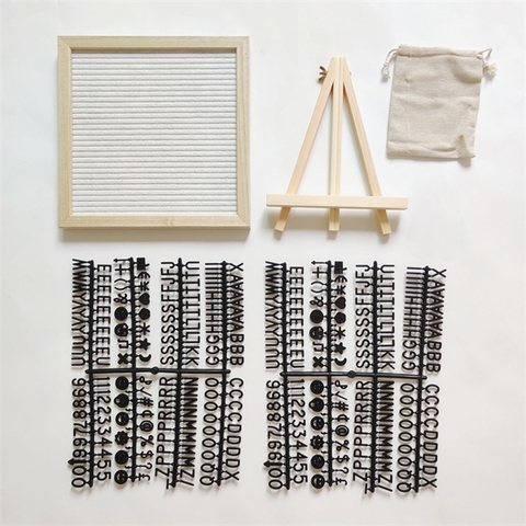 Bảng chữ cái decor chụp ảnh/trang trí tiệc màu trắng chữ đen