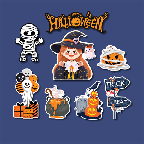 Set que giấy HLW phù thủy + bóng ma hộp quà