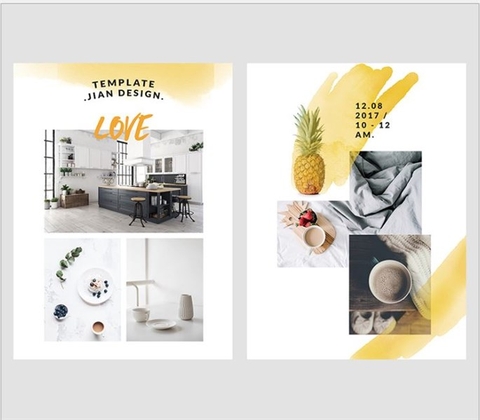 Tấm decor 2 mặt khổ A4 (#15)