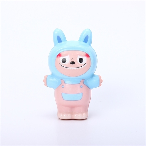Đồ chơi LABUBU đứng YẾM HỒNG NHẠT Squishy