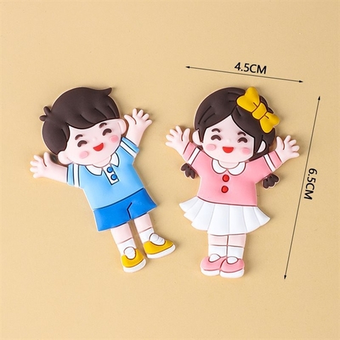 Que kute cặp bé trai - bé gái áo XANH HỒNG