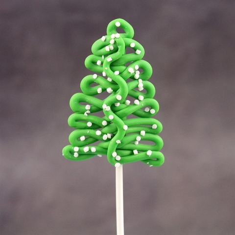 MC - Que SLC  kute cây thông sợi tuyết TRÒN trắng (que)