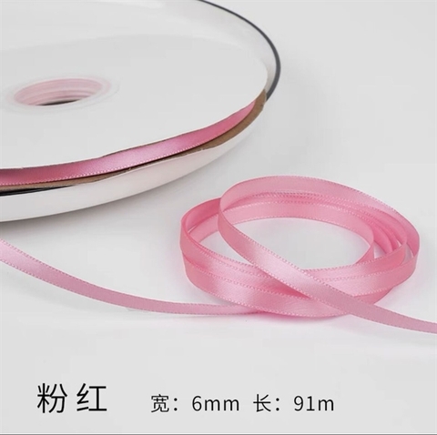 RB lụa 0.6cm *91m cuộn TO màu HỒNG TÍM