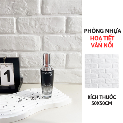 Tấm nhựa 3D vân nổi hoạ tiết vân gạch 50*50cm
