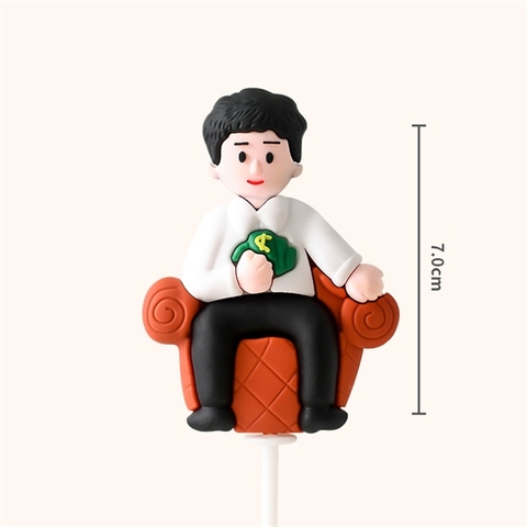 Que SLC kute anh thanh niên áo trắng ngồi ghế(NHỰA)