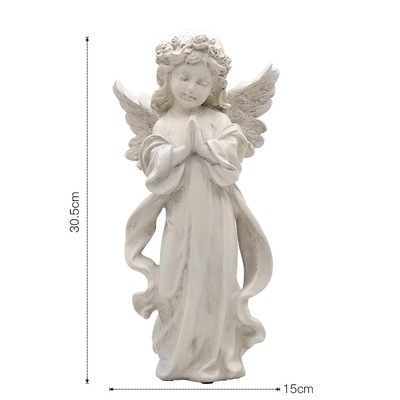 Tượng thiên sứ màu nâu to cao 30,5cm