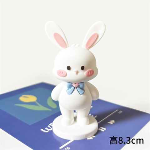 Kute siêu cấp THỎ TRẮNG ĐỨNG 8.3CM