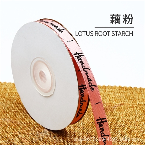 RB chữ Handmade 1cm màu HỒNG CAM-NHỎ