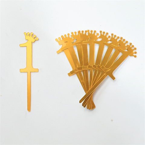 Set 10 mica SỐ 1 màu VÀNG