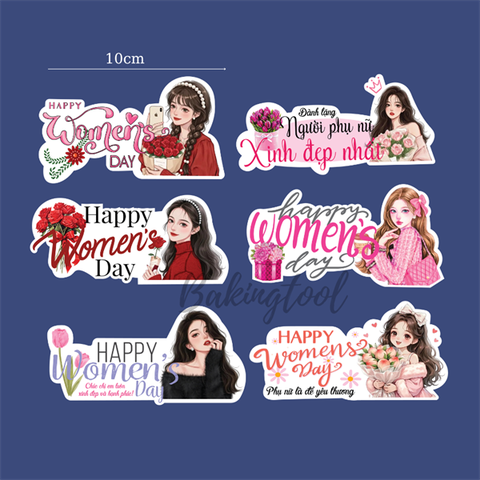 Set que giấy - PN TAG cô gái chữ HPWMD (combo 2)