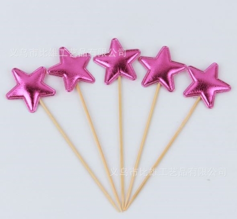 que cắm sao hồng đậm bóng (bịch 50 que)