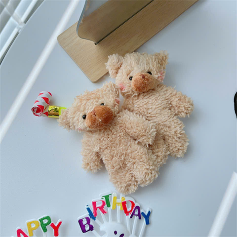 Gấu bông nâu nhạt không Móc MẪU 2