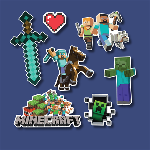 Set que giấy - MINE CRAFT (combo 2)
