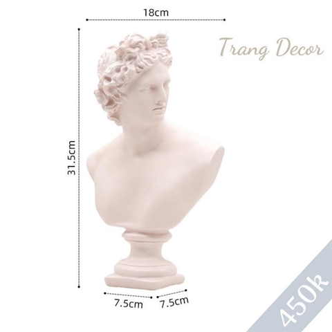Tượng david màu hồng cao 31.5cm