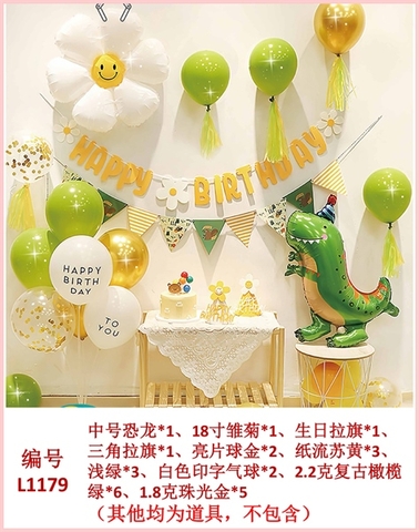 Set BÓNG bay + Bóng Chữ HPBD+ PHỤ KIỆN 1179