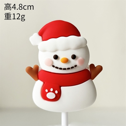 Que kute MC NGƯỜI TUYẾT DẸT khăn quàng đỏ + mũ đỏ