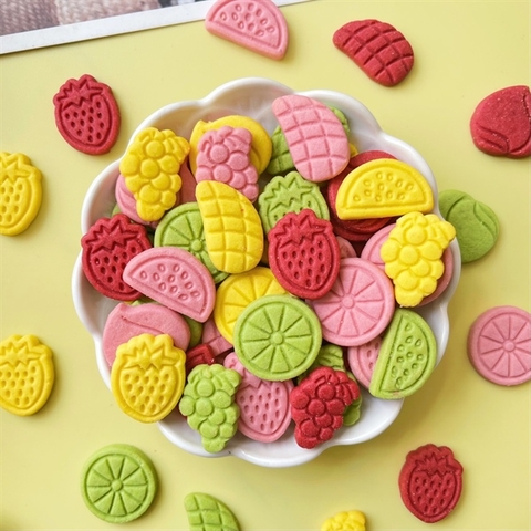 Bánh quy hình HOA QUẢ SẮC MÀU 180g