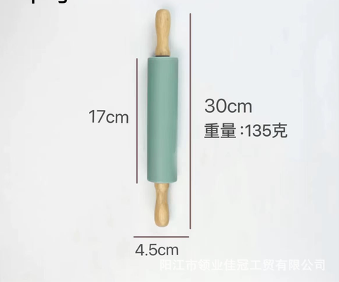 Cán bột silicon tay gỗ size 30cm