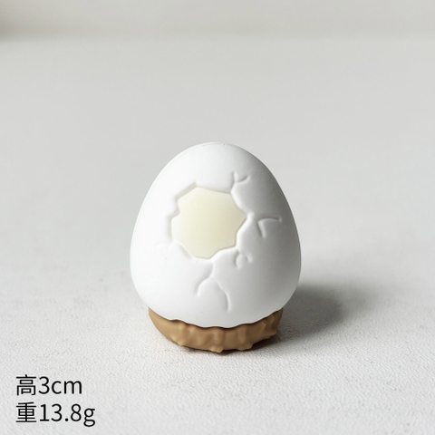 Kute mô hình trứng khủng long trắng 3cm